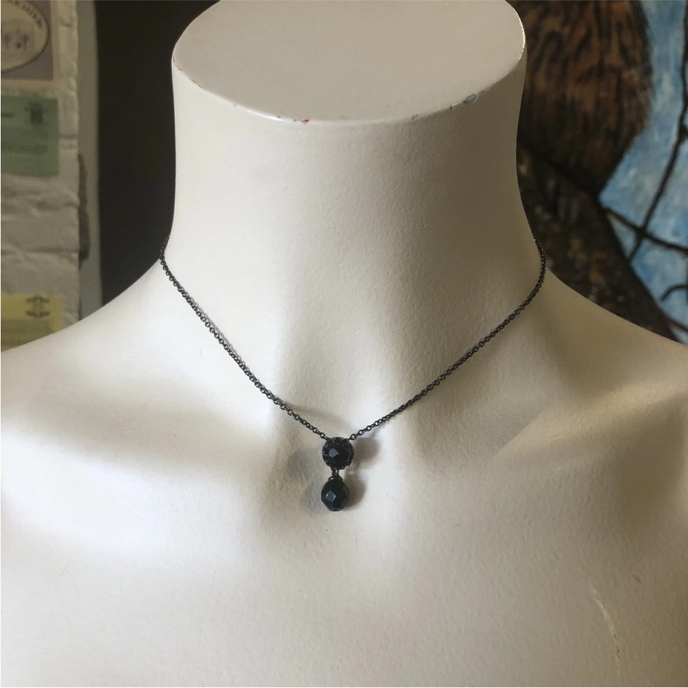 Dior Elegant Black Pendant Necklace